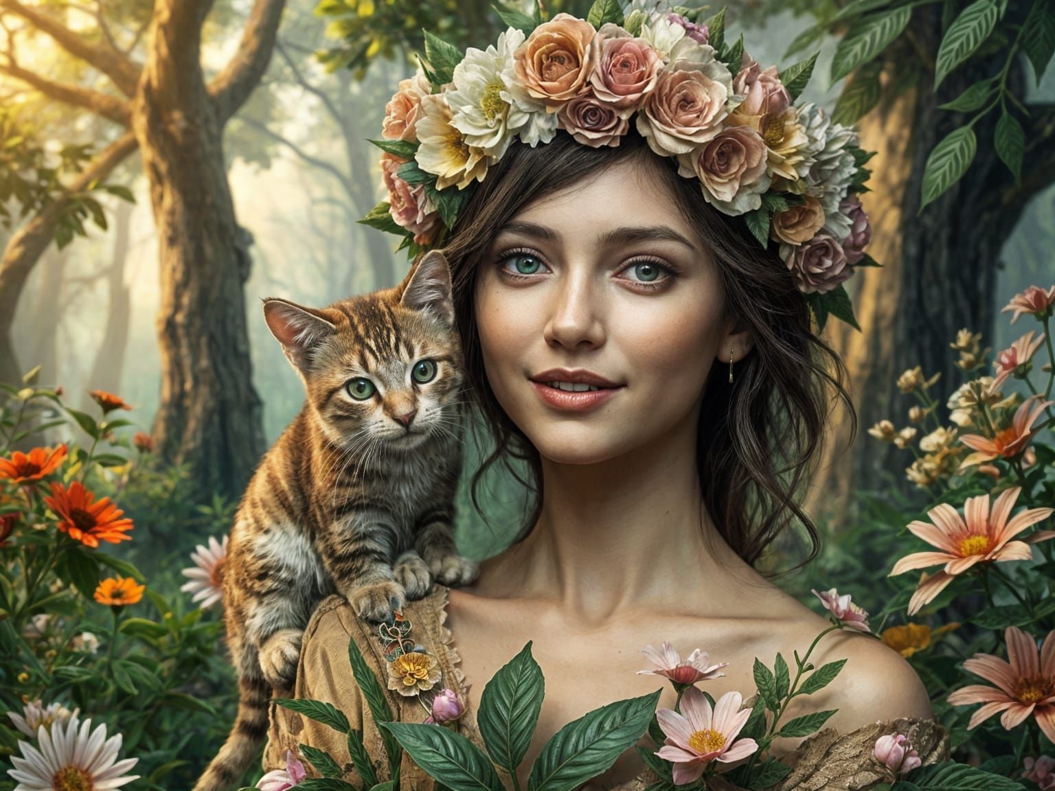 Ethereal Beauty in Fantastical Forest