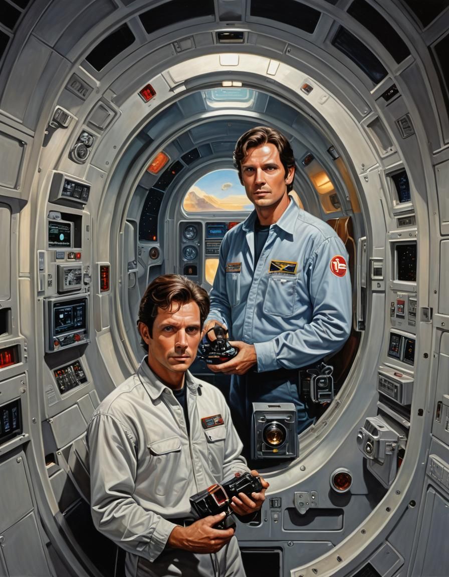 Futuristic Portrait of Henry Thomas as Pulp Art