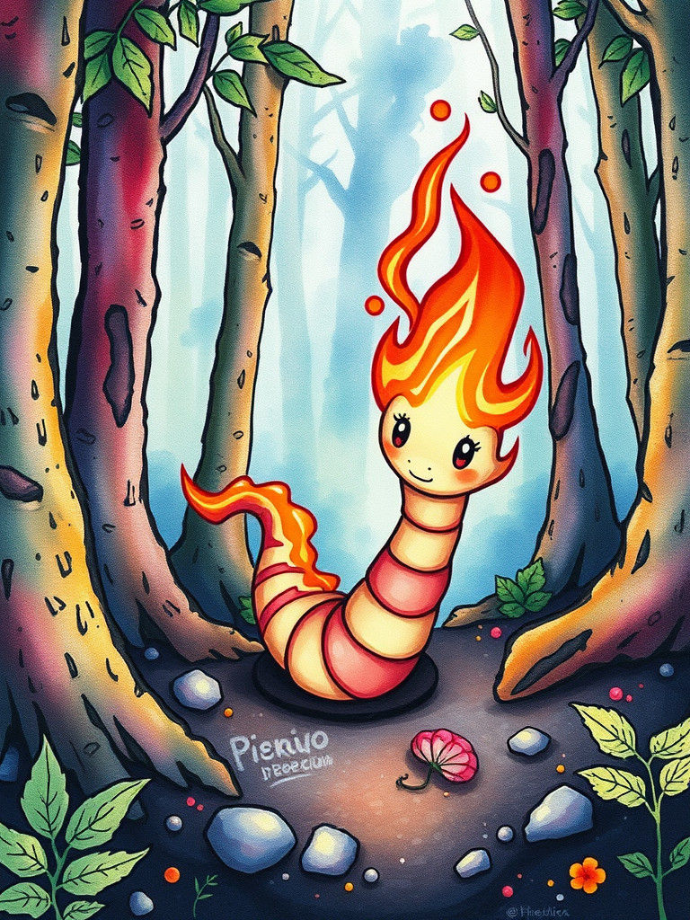 Flame worm