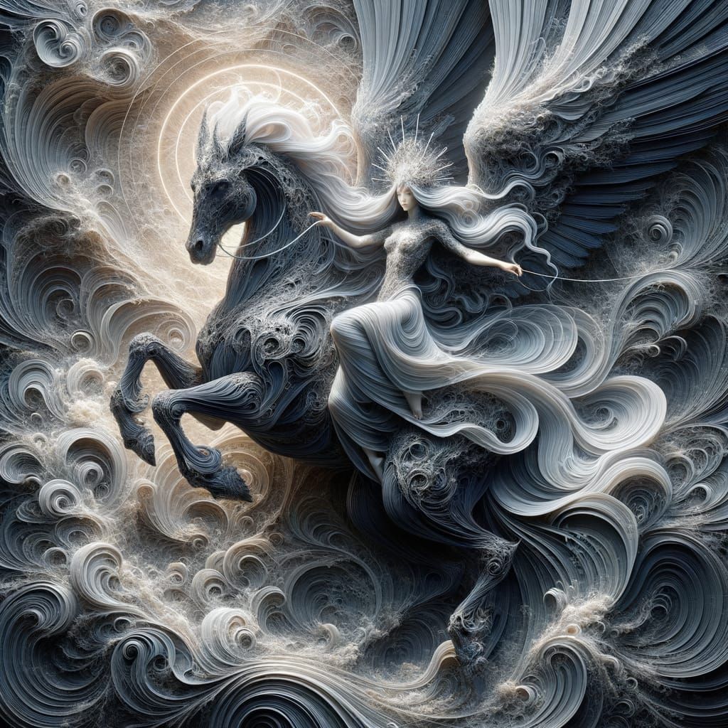 Goddess & Pegasus