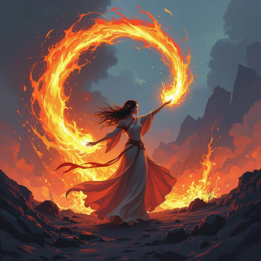 Fiery Fairy Controls Volcanic Vortex