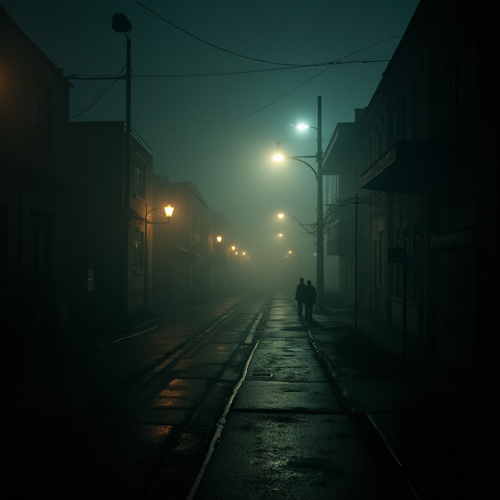 Cinematic Film Still with Vintage Aesthetic and Film Grain