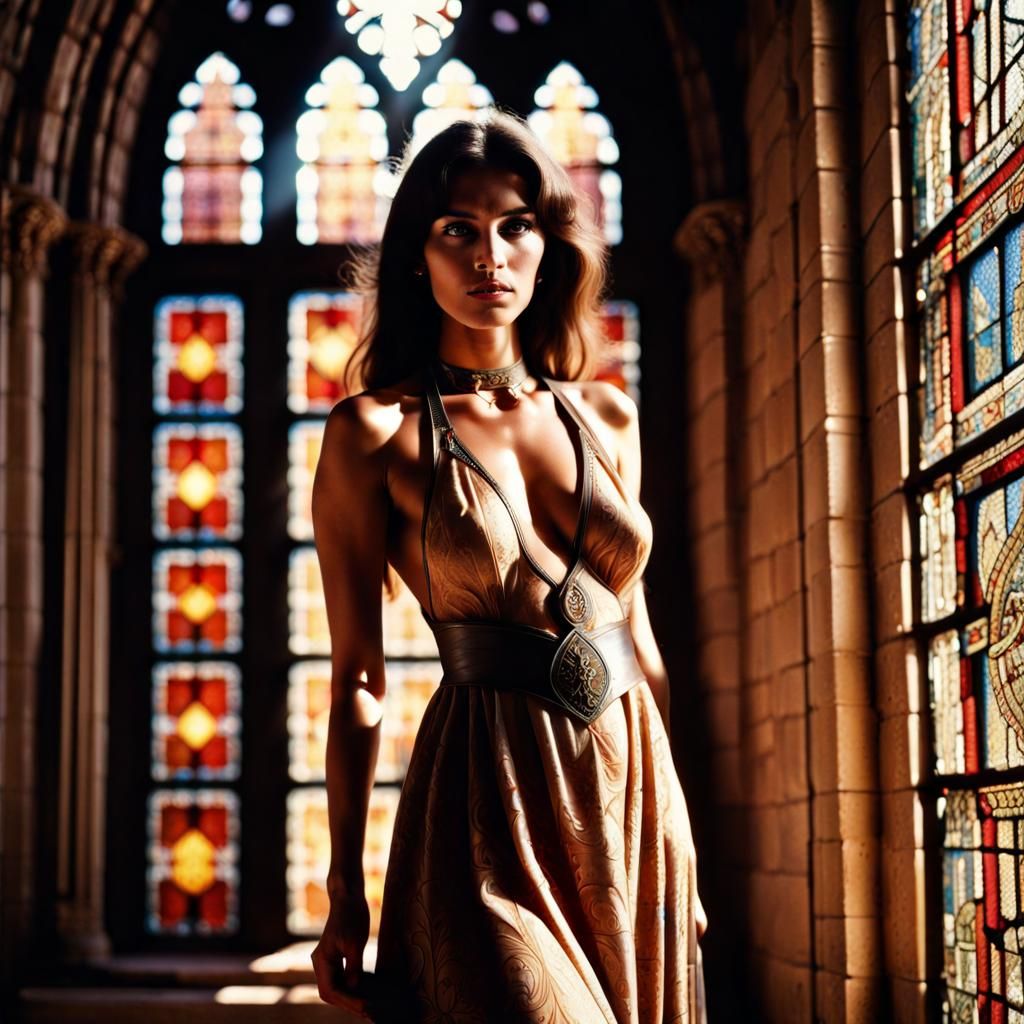 Vintage 70s Cathedral Goddess