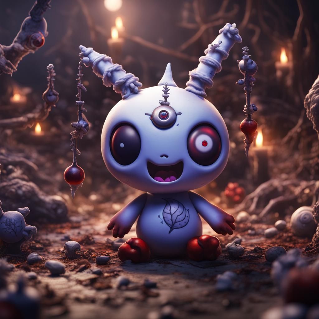 Litwick Pokemon as Voodoo Doll