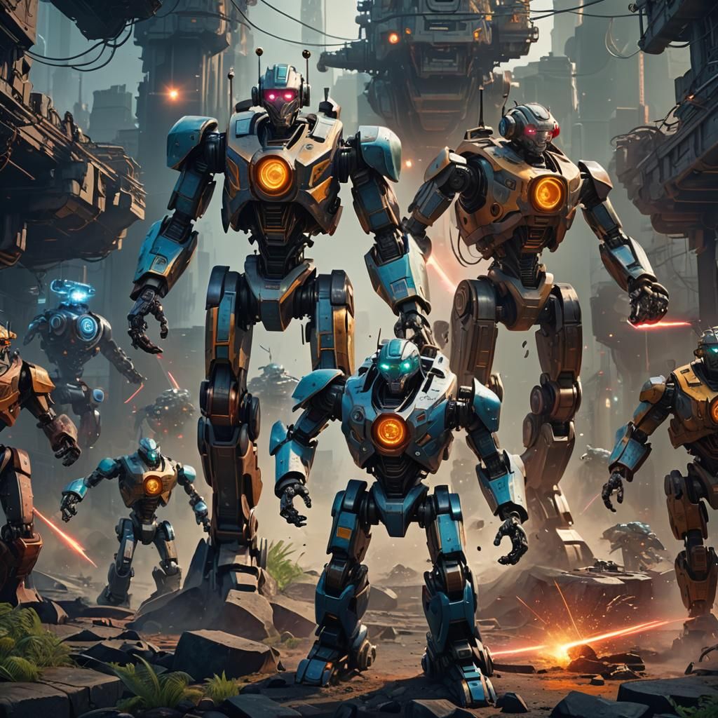 Robots with Lasers: Detailed Matte Painting