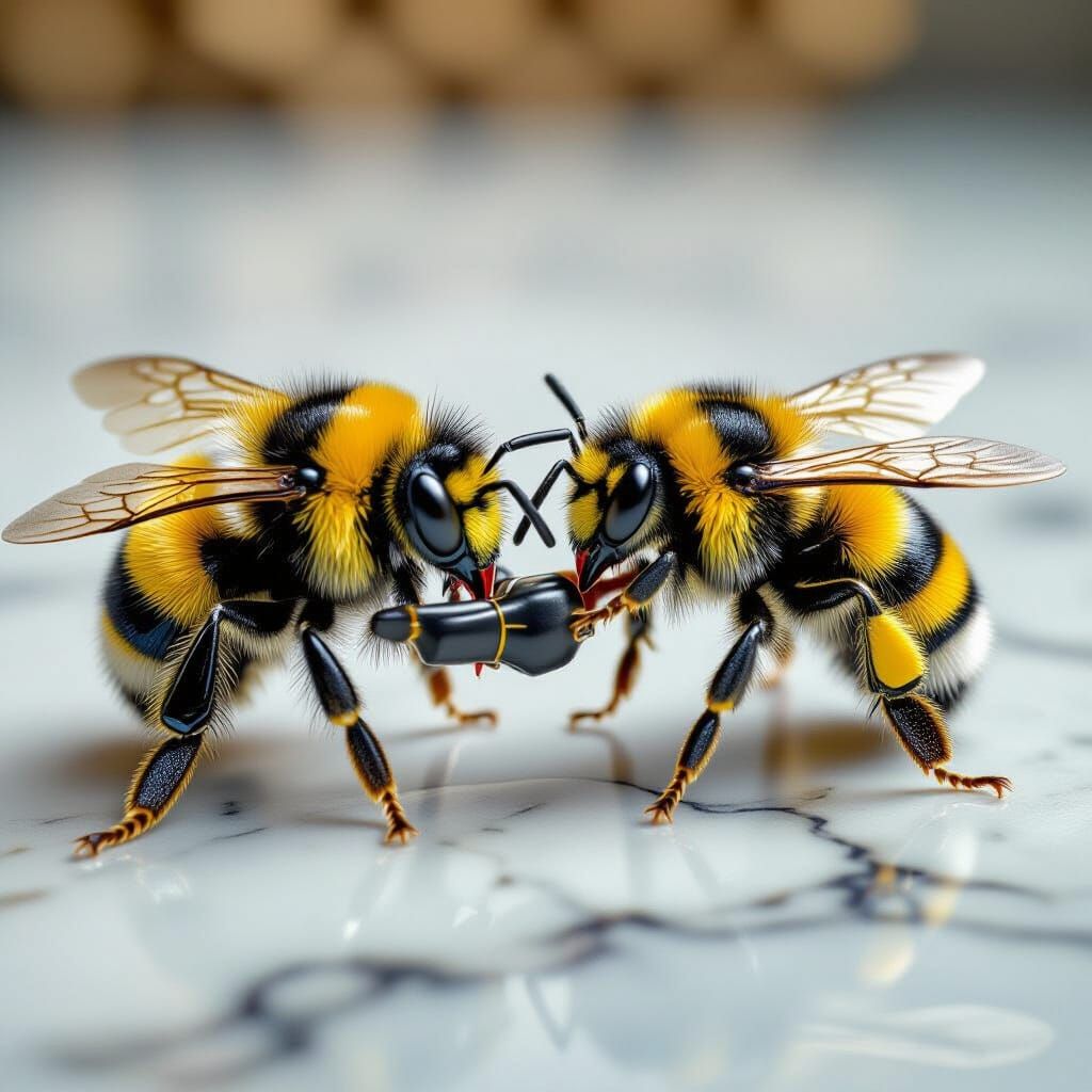 Bumblebee vs Wasp Armwrestling Match