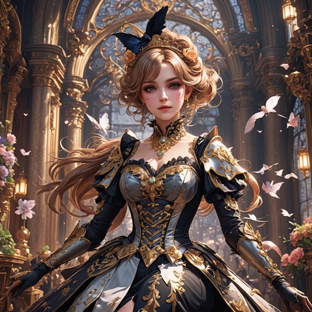 Die Fledermaus in 3D Anime Art