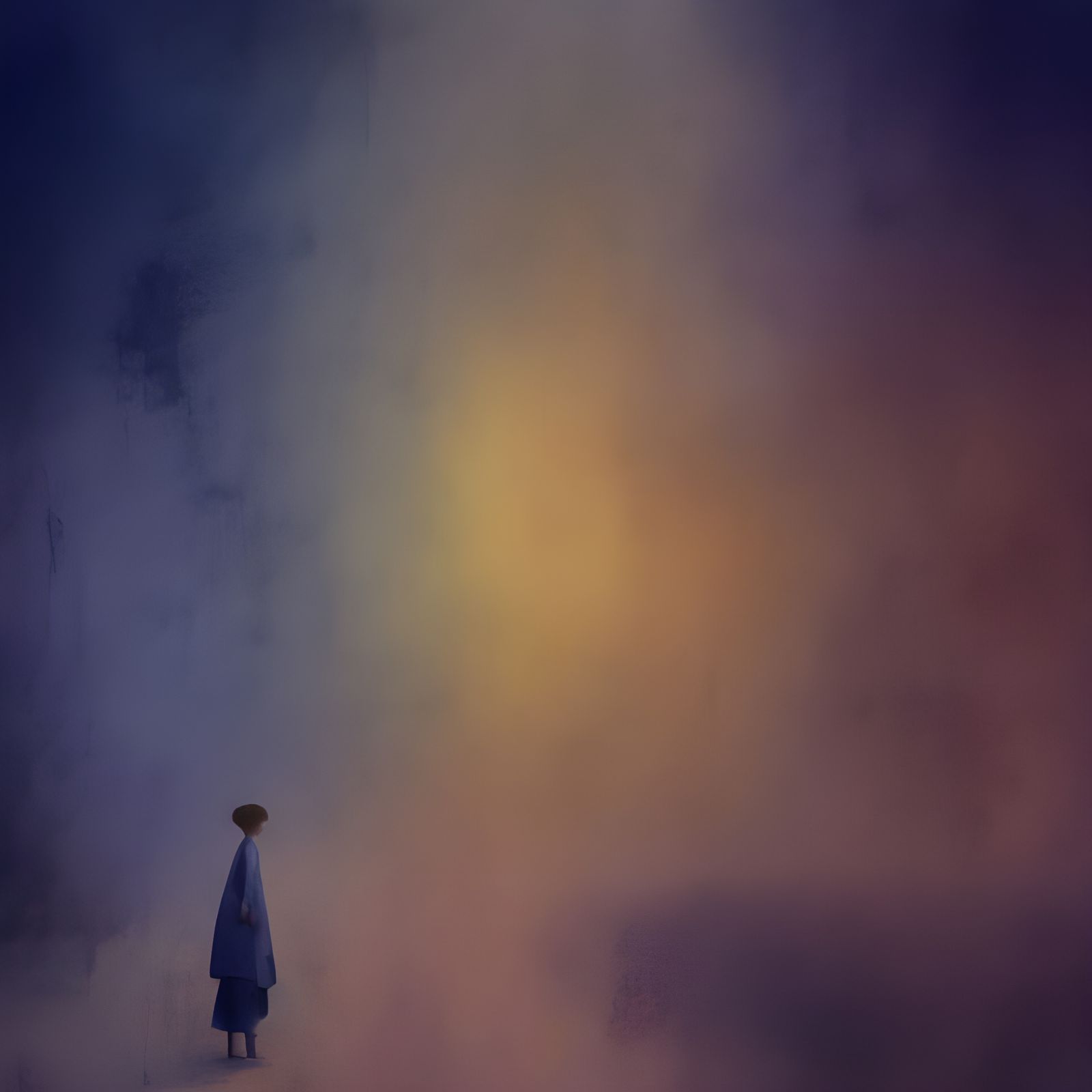 Abstract Gold Blending Cycles: Matte Painting