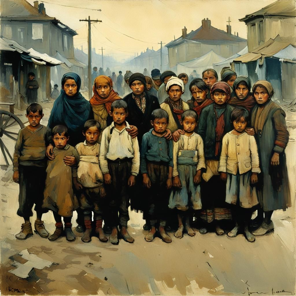 Bucharest Family: Poverty and Sadness in Muted Colors