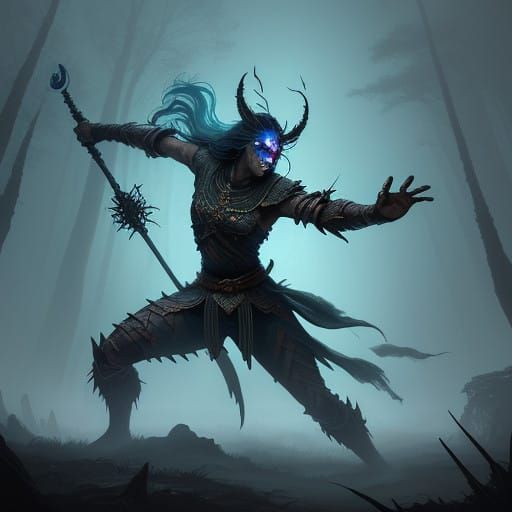 Ekdina Warrior Goddess Unleashes Elemental Fury