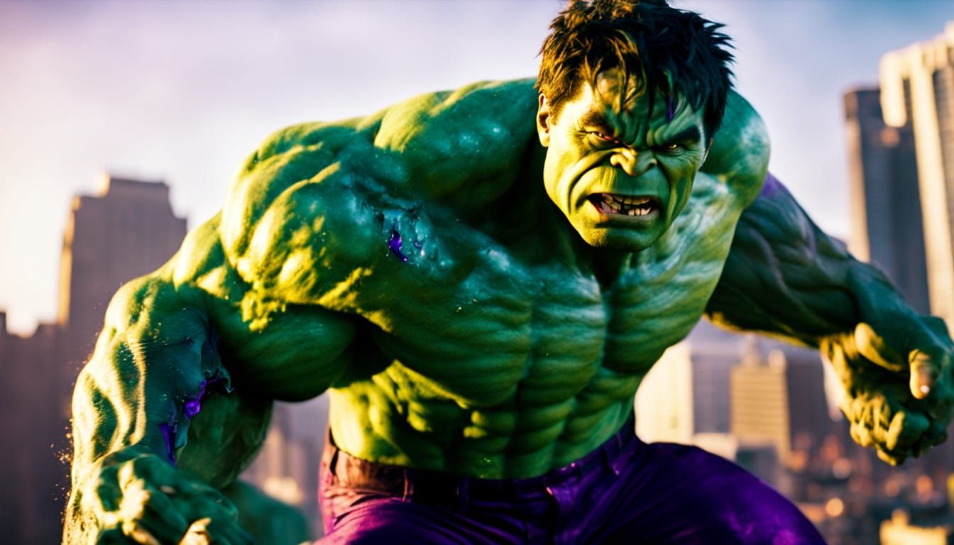 Incredible Hulk Smash in Cinematic Style