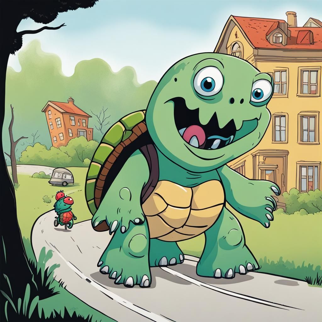 Monster and Turtle's School Adventure