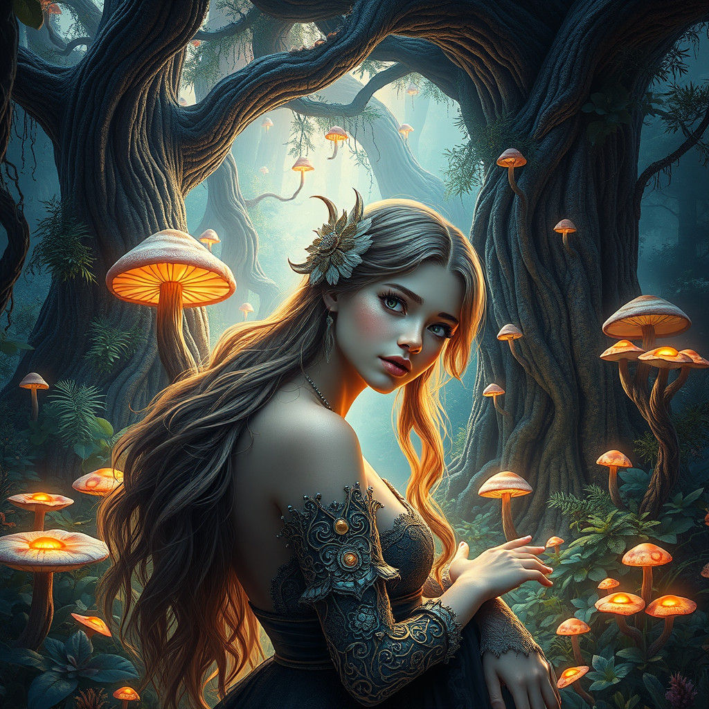Ethereal Beauty in Mystical Forest