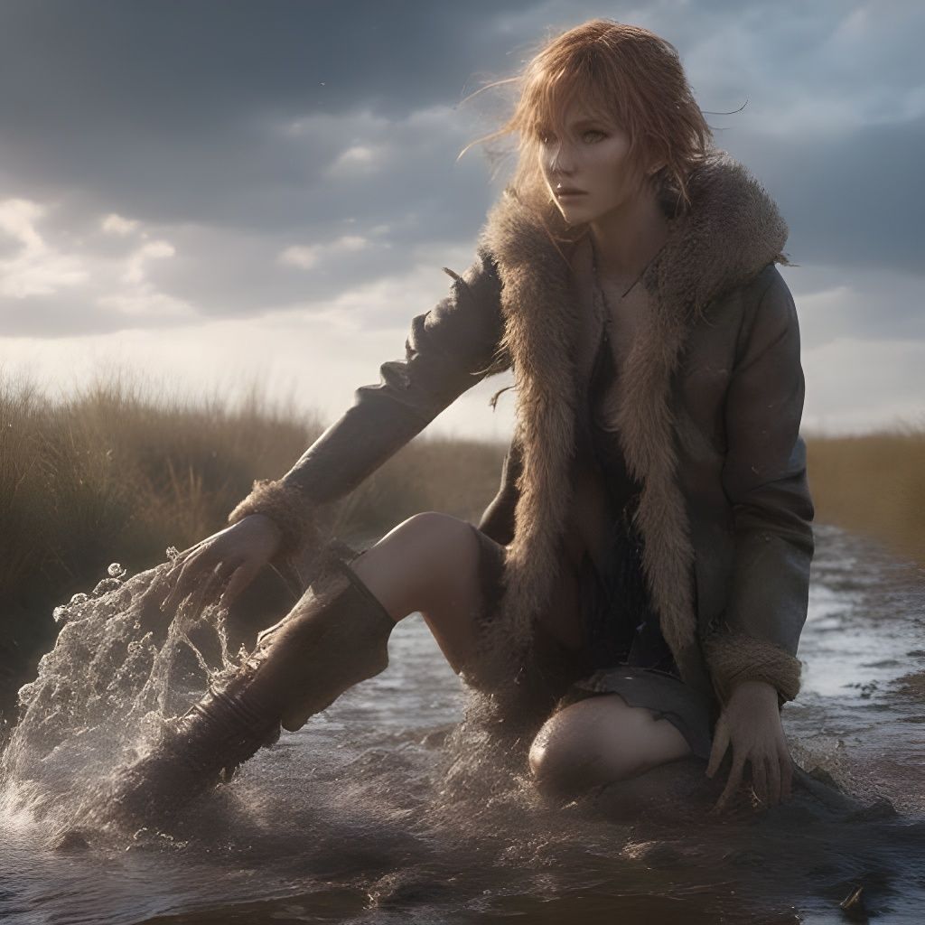 Abstract Close-Up of Mud Textures