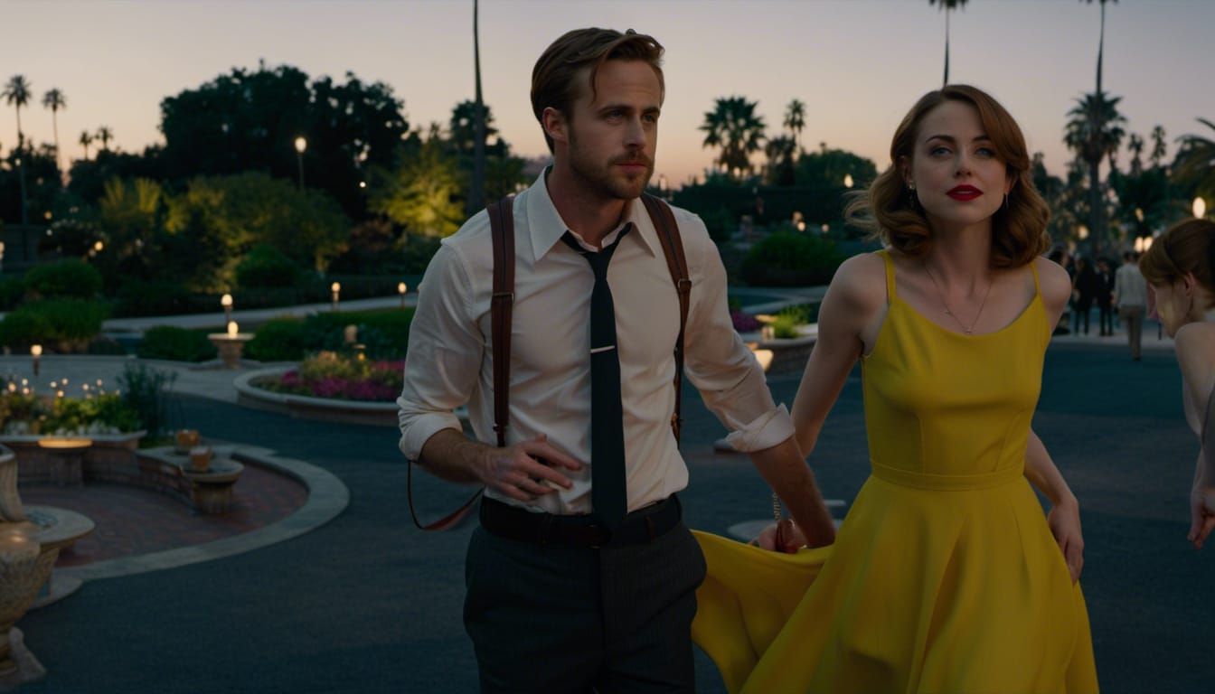 Romantic Twilight Dance Scene from Musical Movie