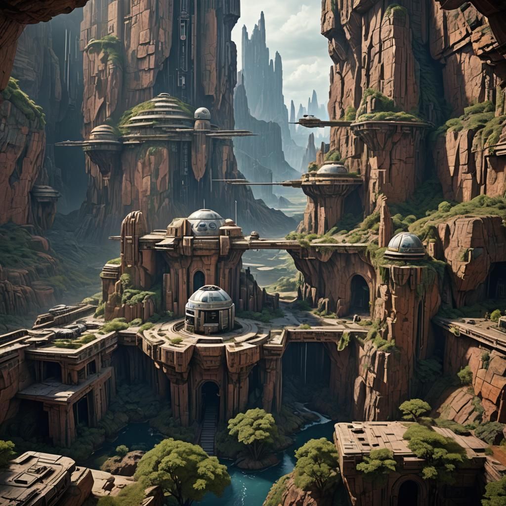 Star Wars Inspired Matte Painting in 8k