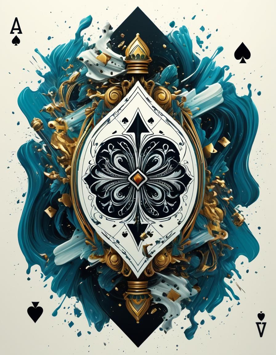 Queen of Spades Defragmentation Scene in Detailed Digital Ar...