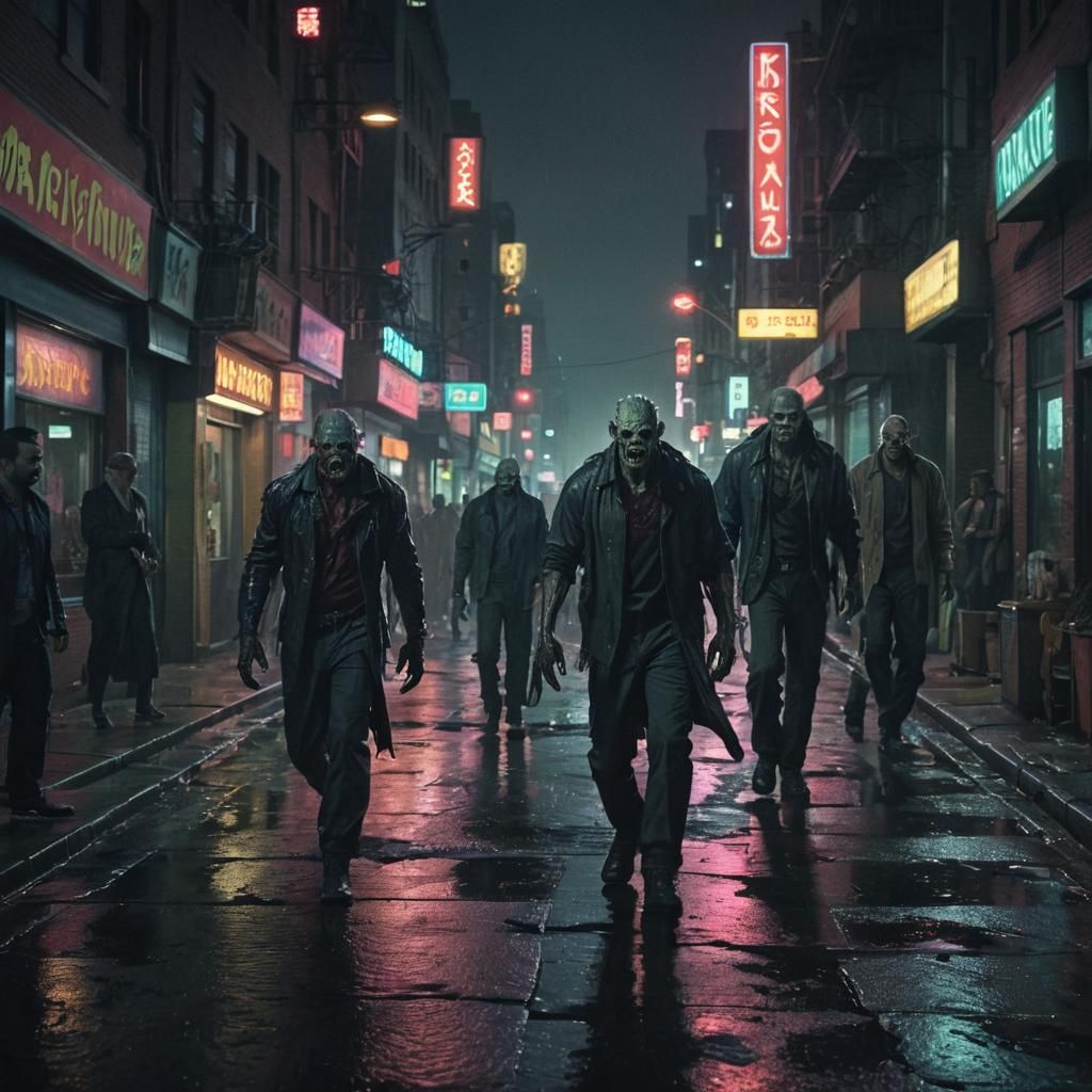 Monsters Stroll City Streets in Pop Art Style