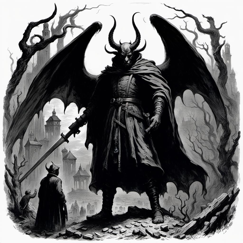 Horror Scene: Standing Before the Devil