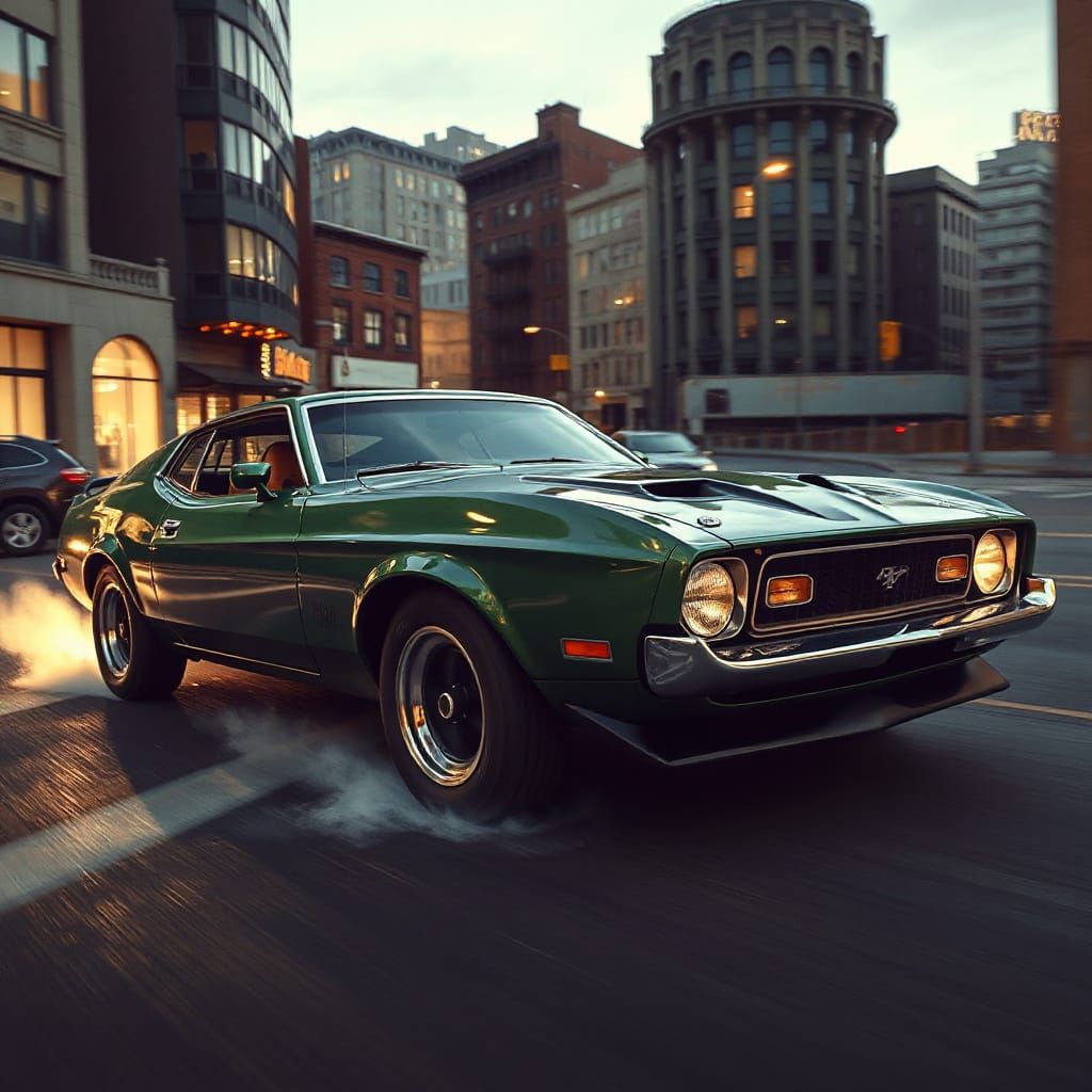 1974 Ford Mustang Eleanor Car Chase in San Francisco