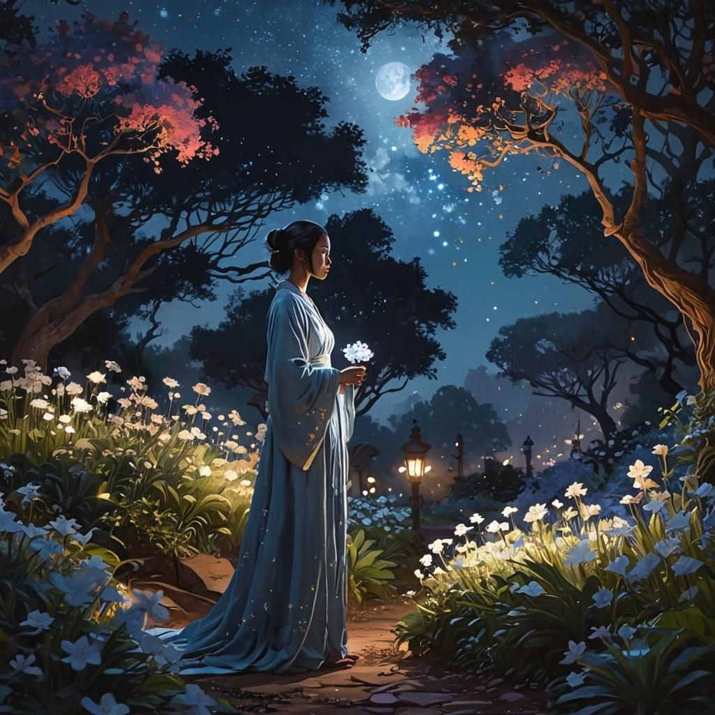 Moonlight Gardener in Magical Star Garden