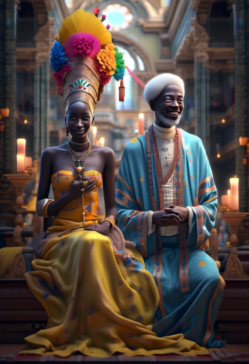 Exotic Aliens Displaying Joyful Emotions