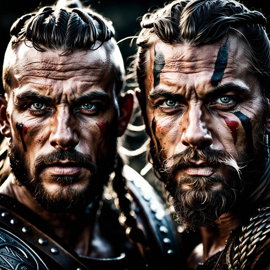 Fierce Viking Warriors Ready for Combat
