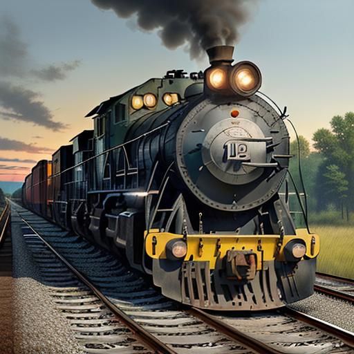 Hyperrealistic Railroad Work Scene in Alabama