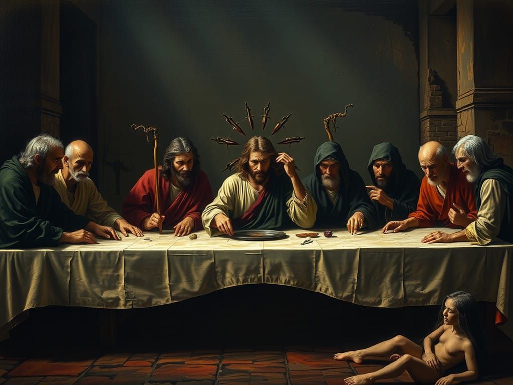 Mysterious Macabre Reimagining of the Last Supper