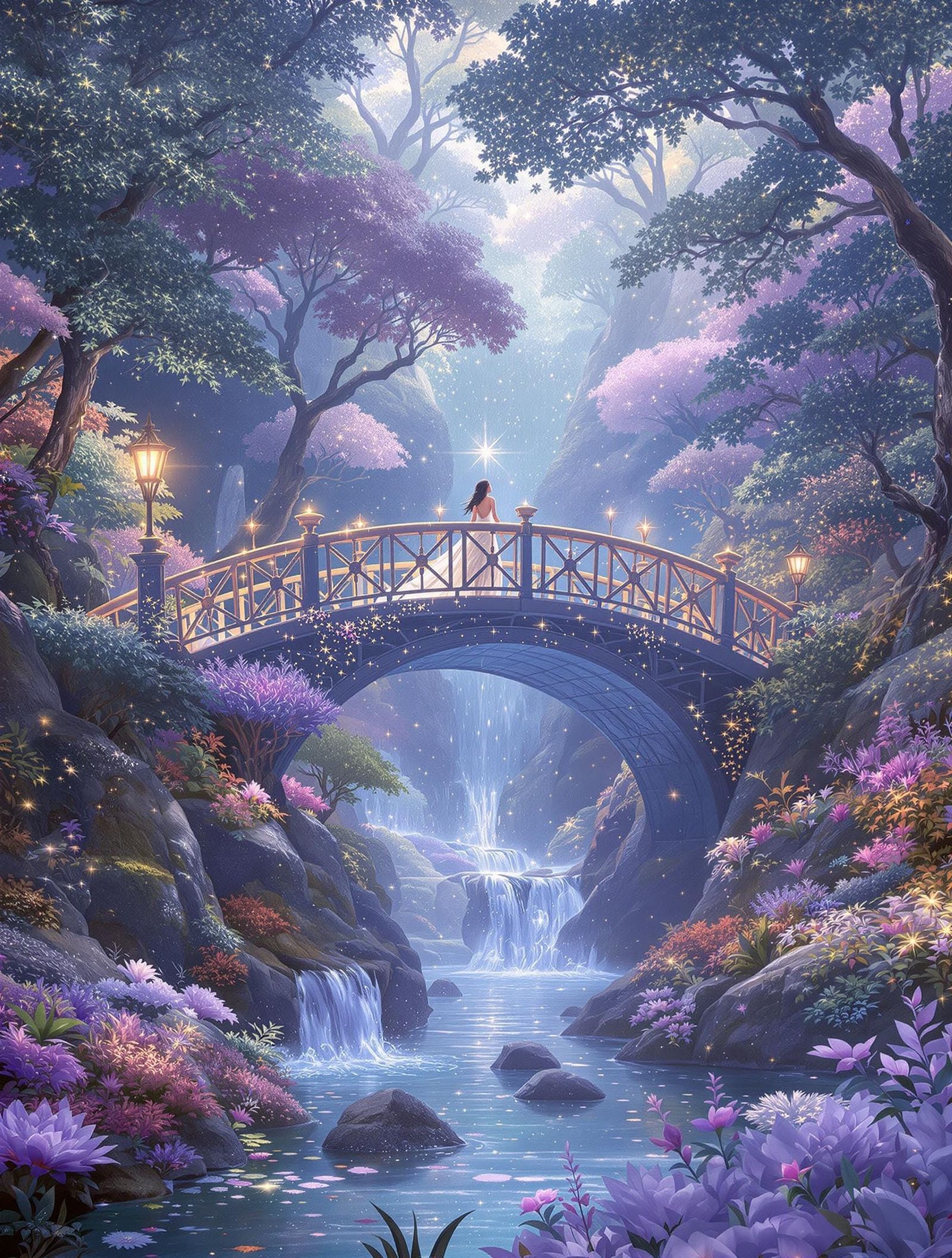 Dreamlike Bridge in Soft, Ethereal Light