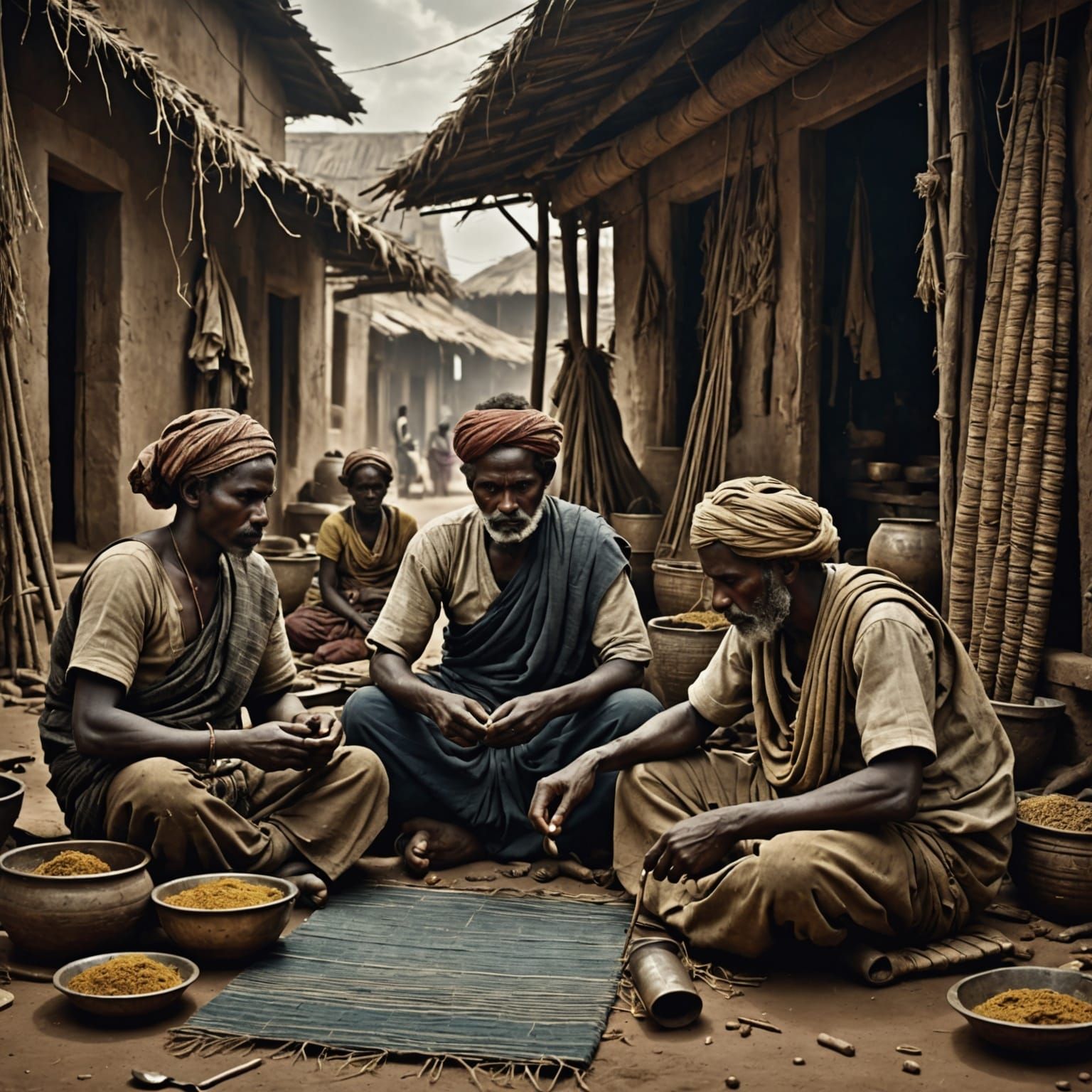 African/South Indian The Working Poor (1870-1915) weaving cl...