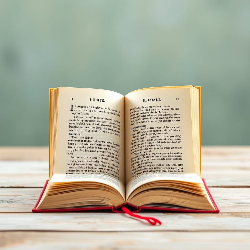 Bookmark in an Open Book