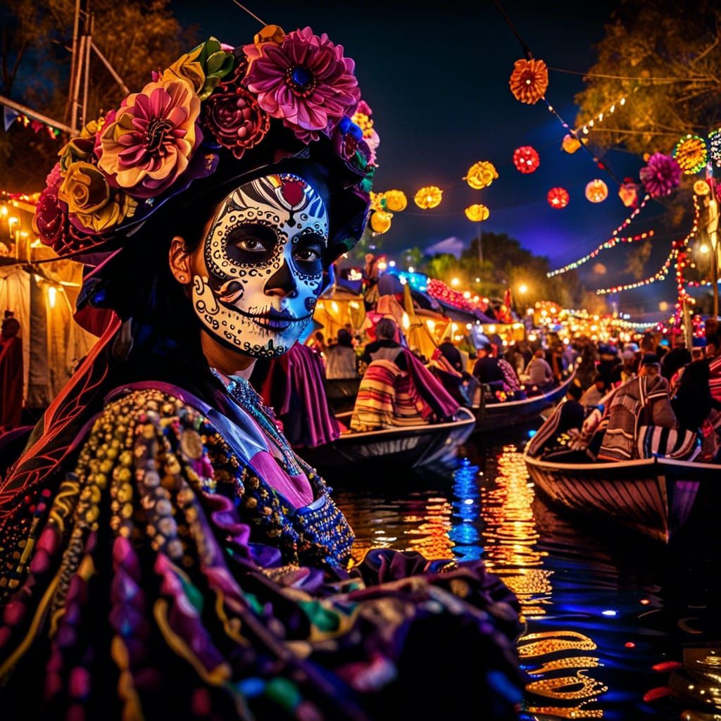 Día de los Muertos Celebration on Xochimilco River