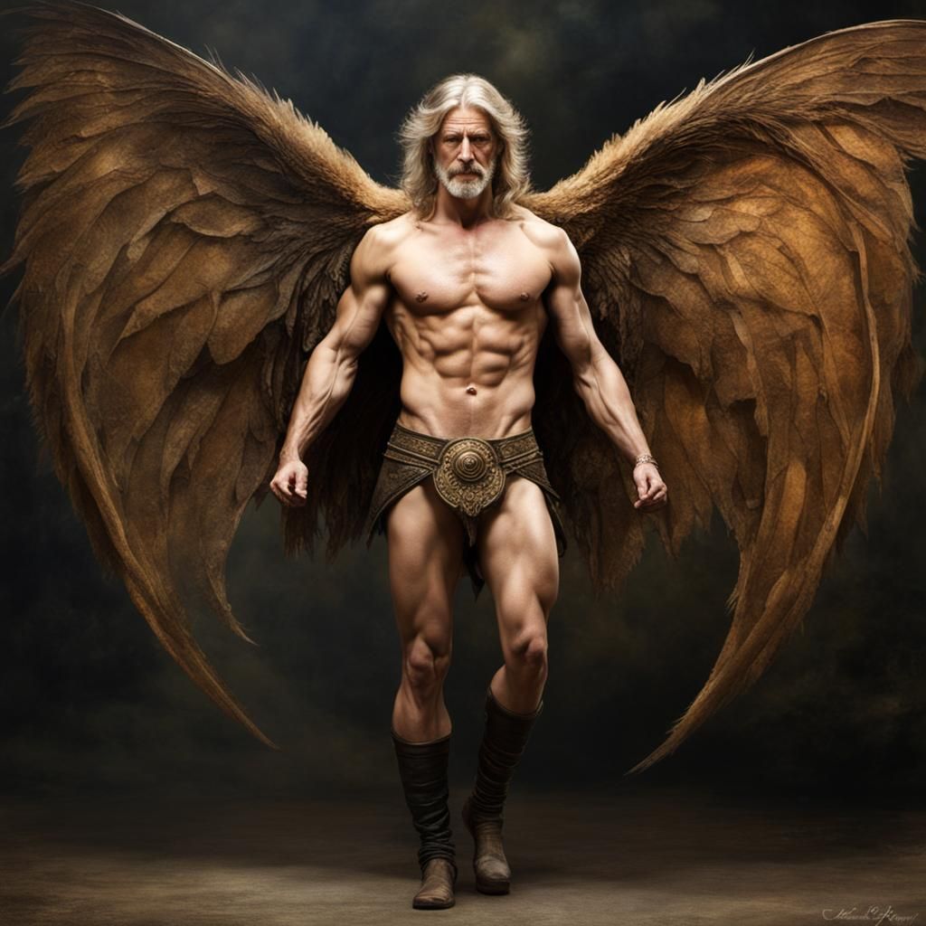 Swarthy Male in Norman Lindsay Style