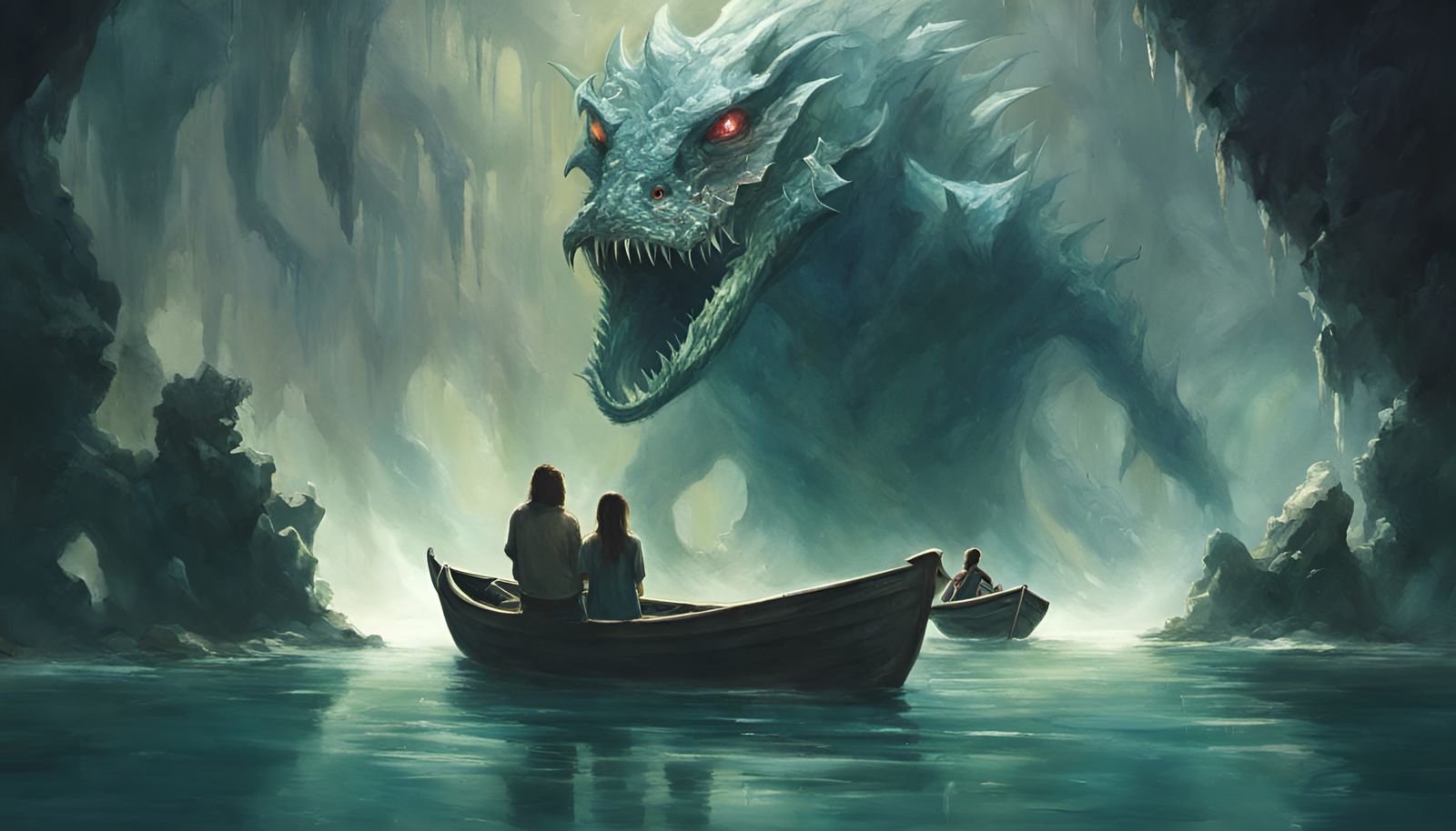 Crystal Cave Sea Monster Encounter