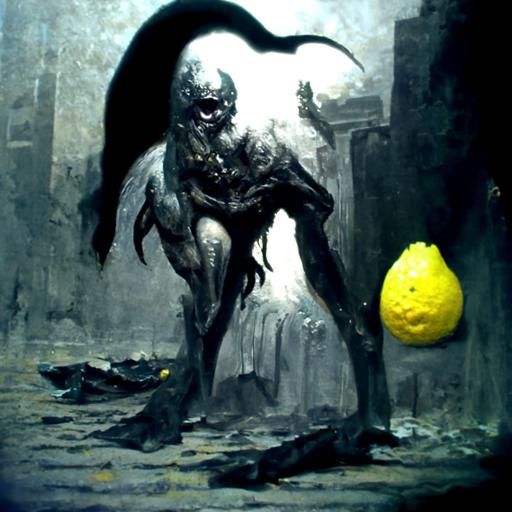 Horror Lemon Demon in Gothic Style