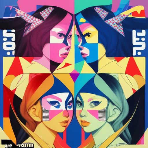 Sussy Baka Pop Art Screen Print in 8k