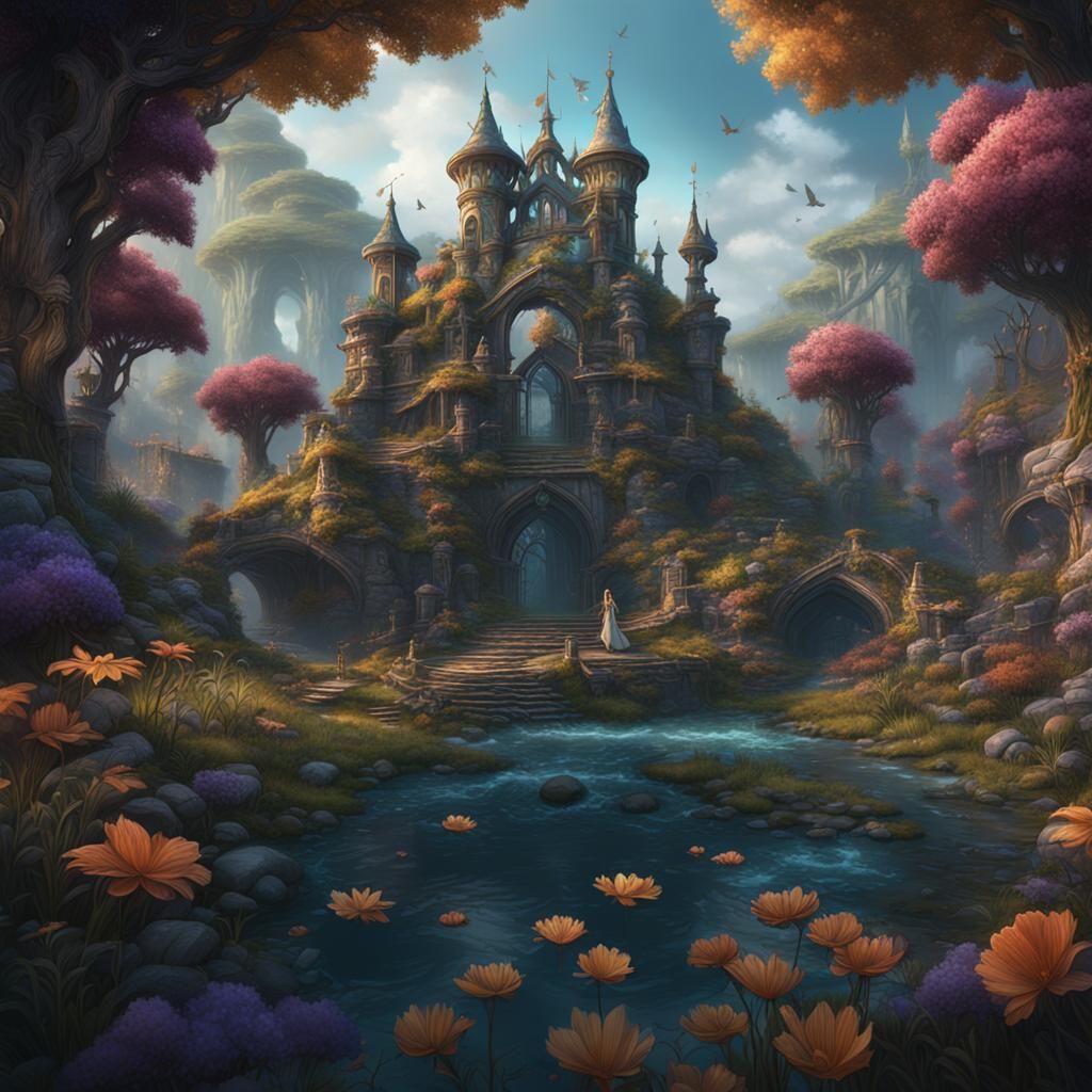 Fantastical Fairies in Detailed Matte Painting