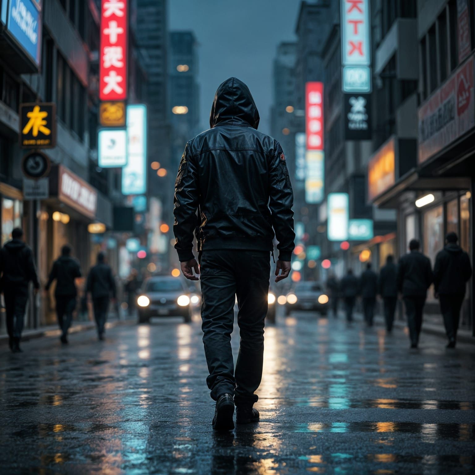 Secret Agent Teleports Through Gritty Cityscape