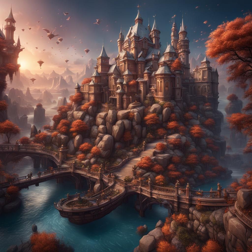 Detailed 3D Social Media News Feed Illustration