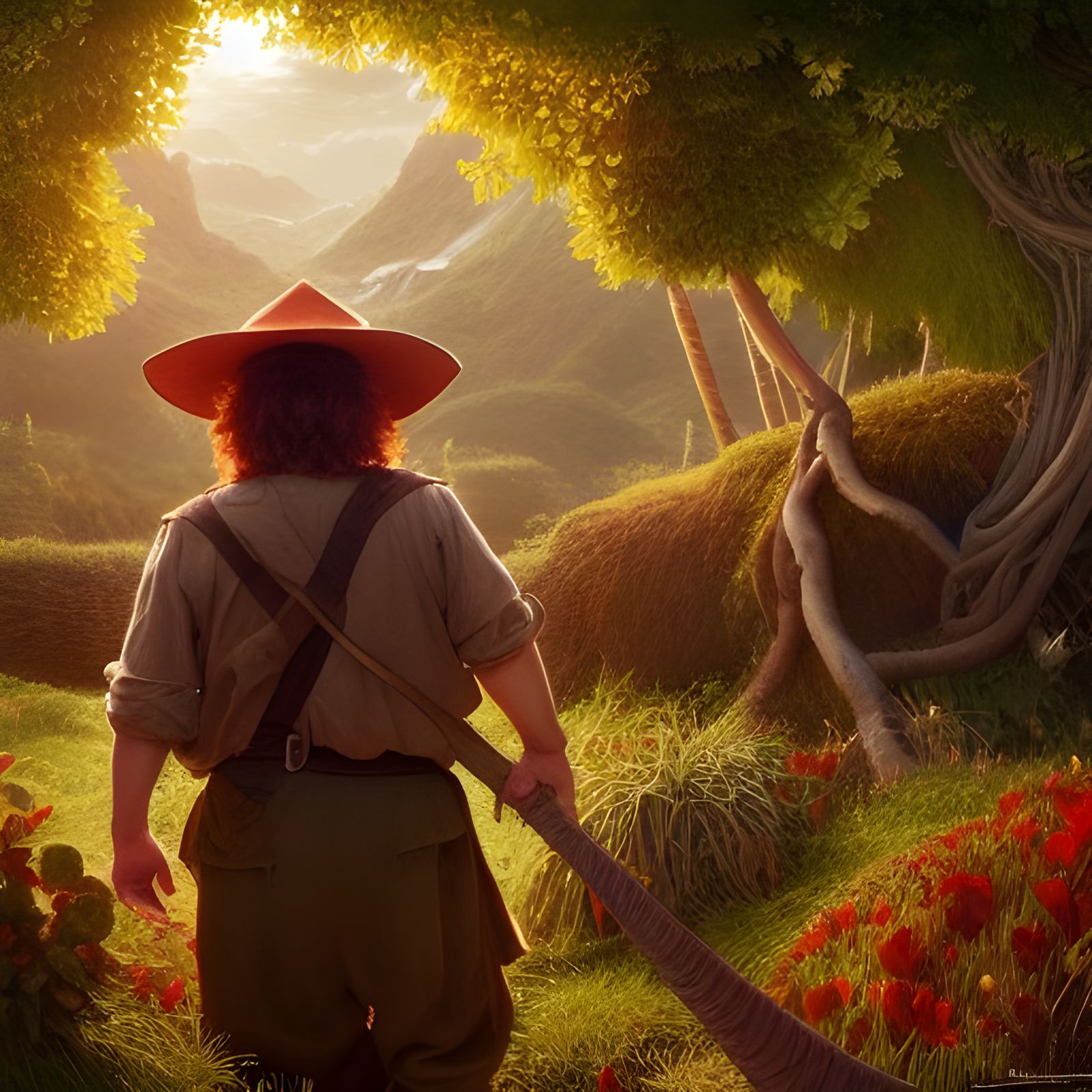 Wee Hobbitses Ready to Work