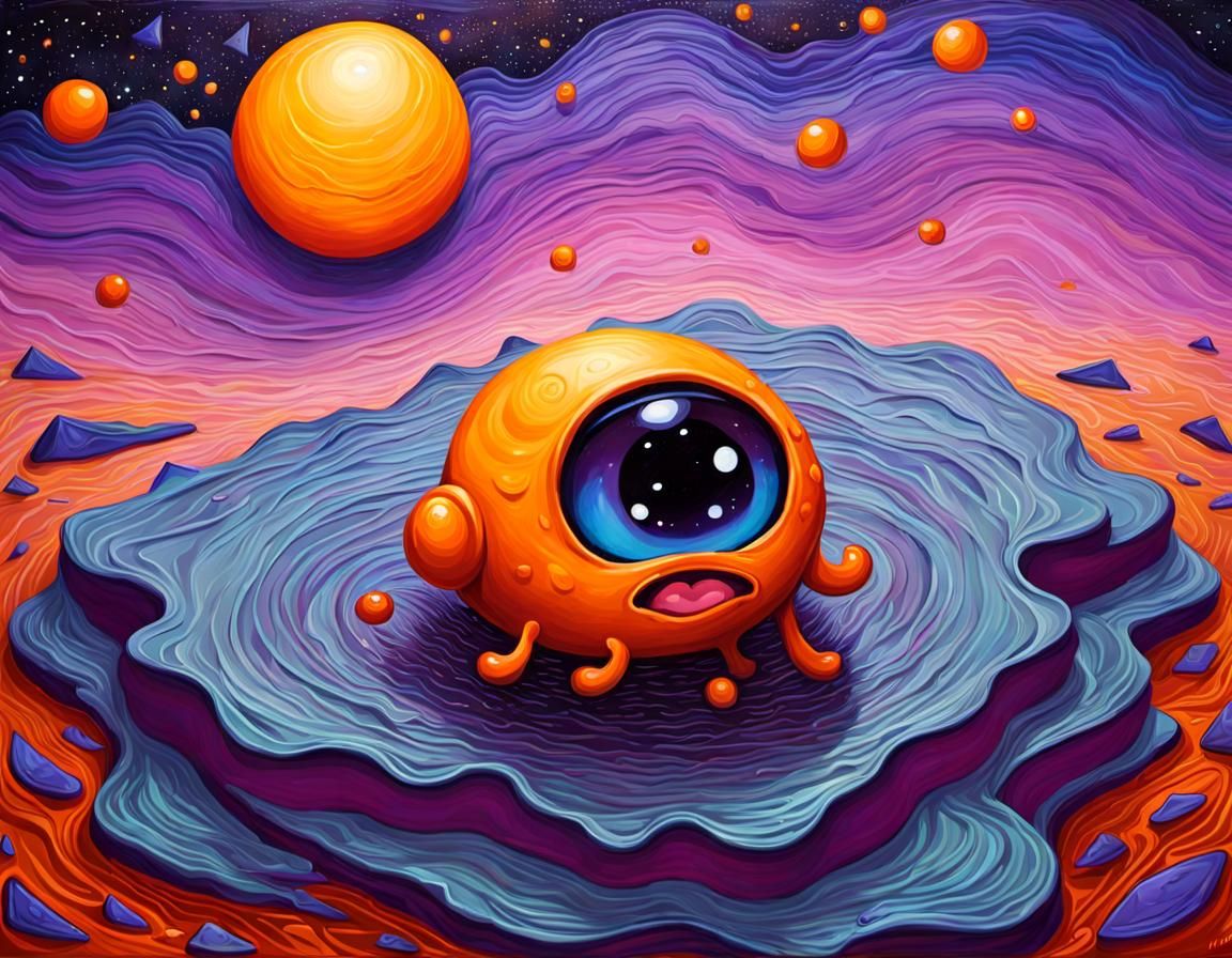 Andromorph Figure in Semitransparent Acrylics