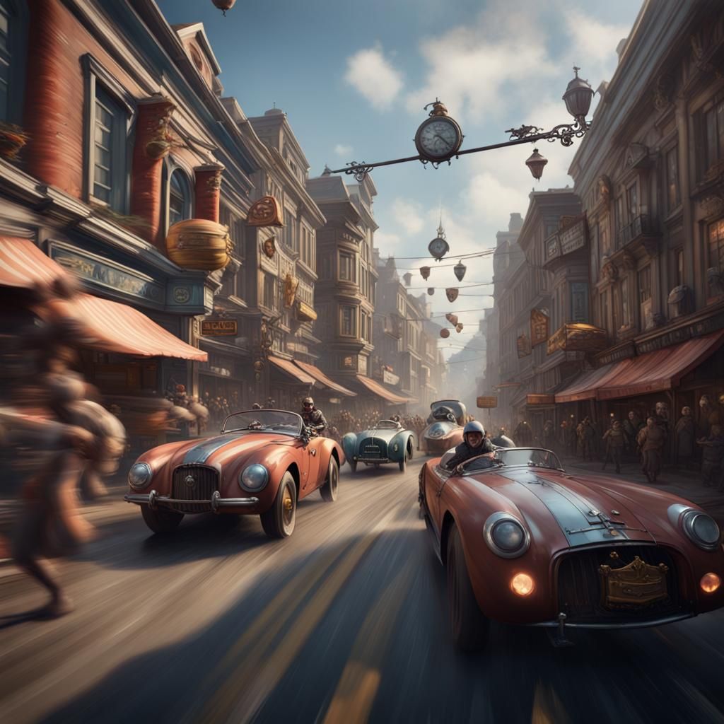 Town Race: Detailed Matte Painting in Unreal Engine