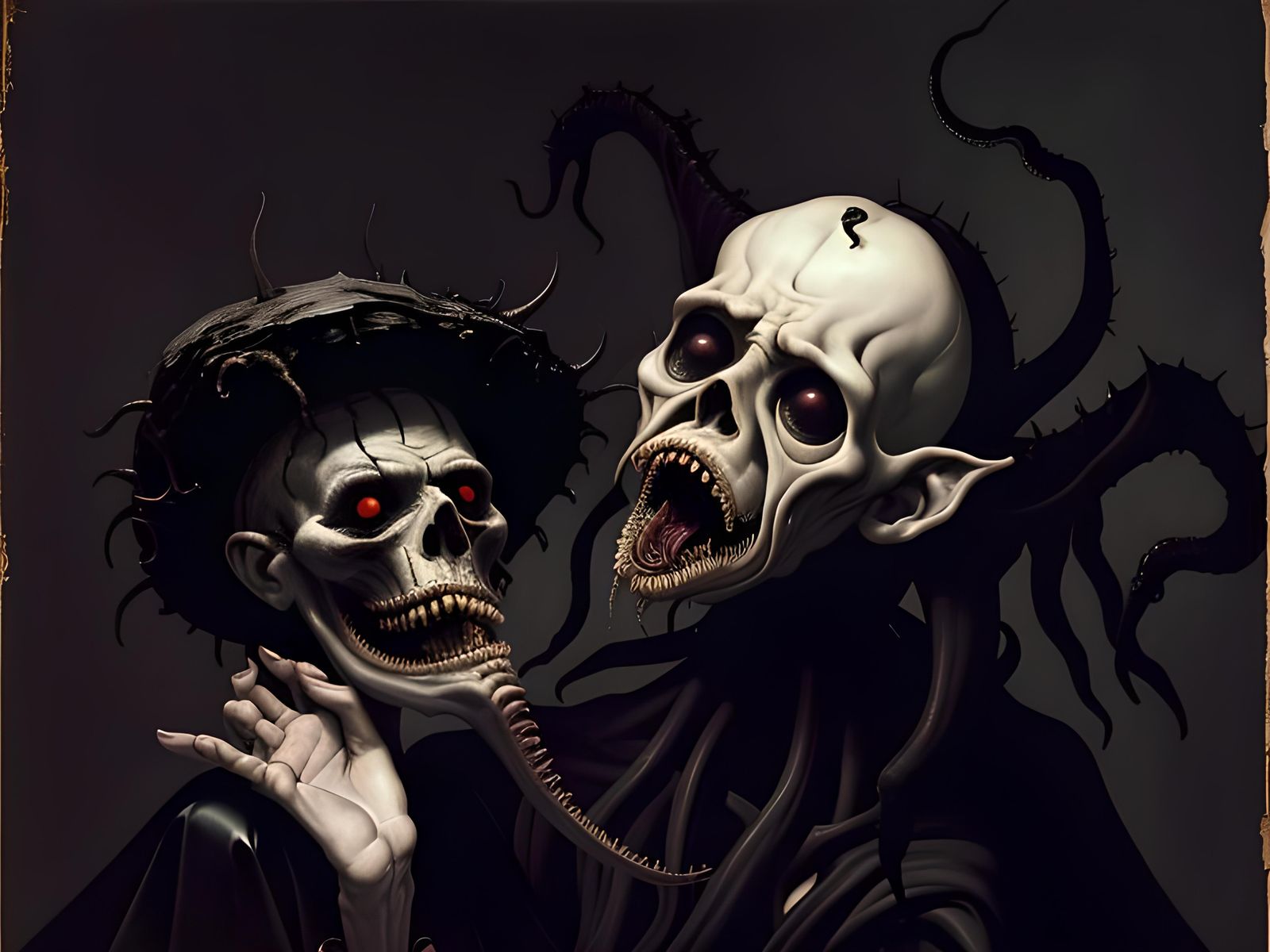 Eldritch Monstrosity as Baroque Painting