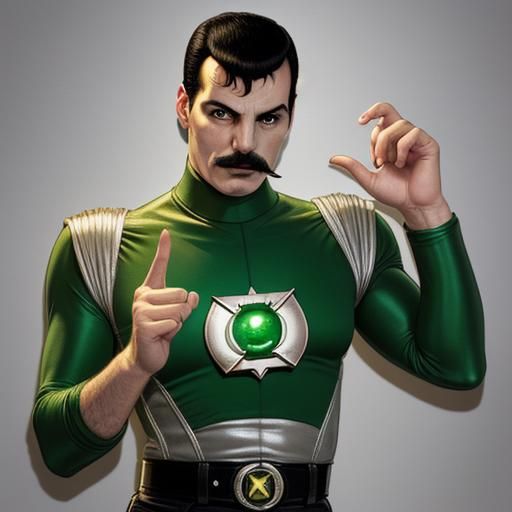 Freddie Mercury as Green Lantern