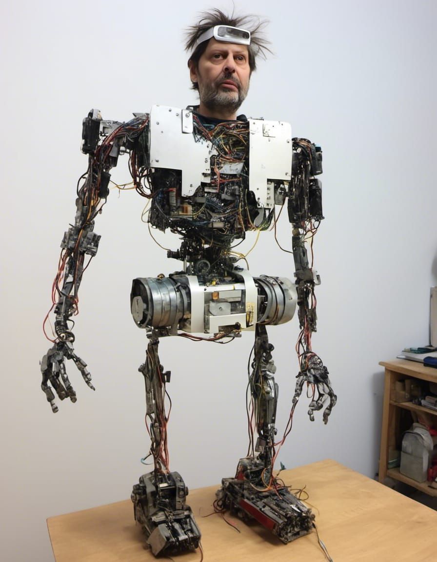 Hand-Built Robot Sculpture with Insane Details