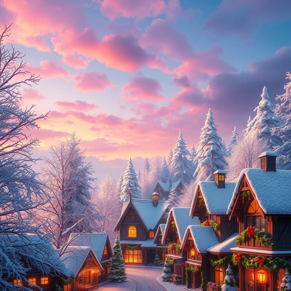 Winter Wonderland Fantasy Scene