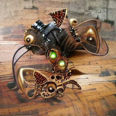 Steampunk Alien Butterfly Digital Art