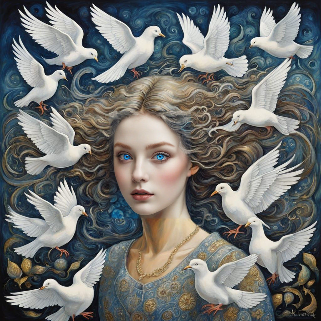 Love is like a fluttering dove