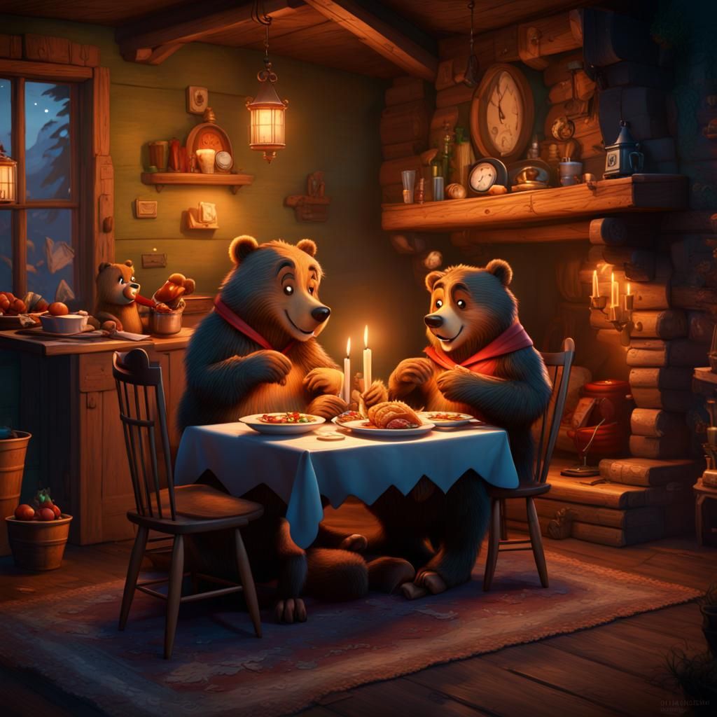 Yogi and Cindy Bear's Romantic Dinner
